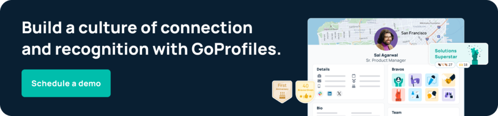 GoProfiles: Employee recognition software - Schedule a demo