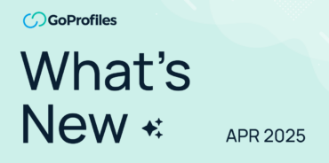 GoProfiles April Product Updates