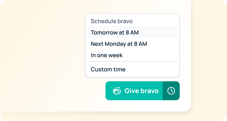 Scheduling peer recognition in GoProfiles