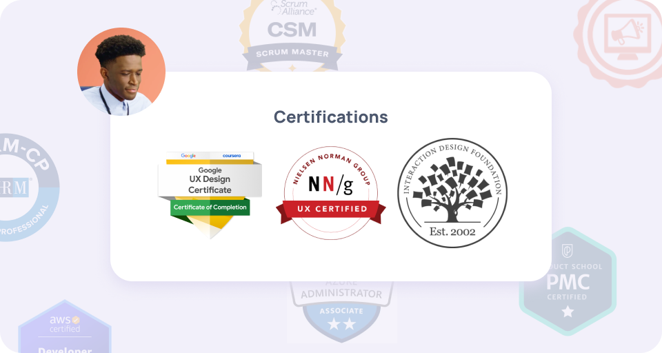 Add professional certifications to employee profiles