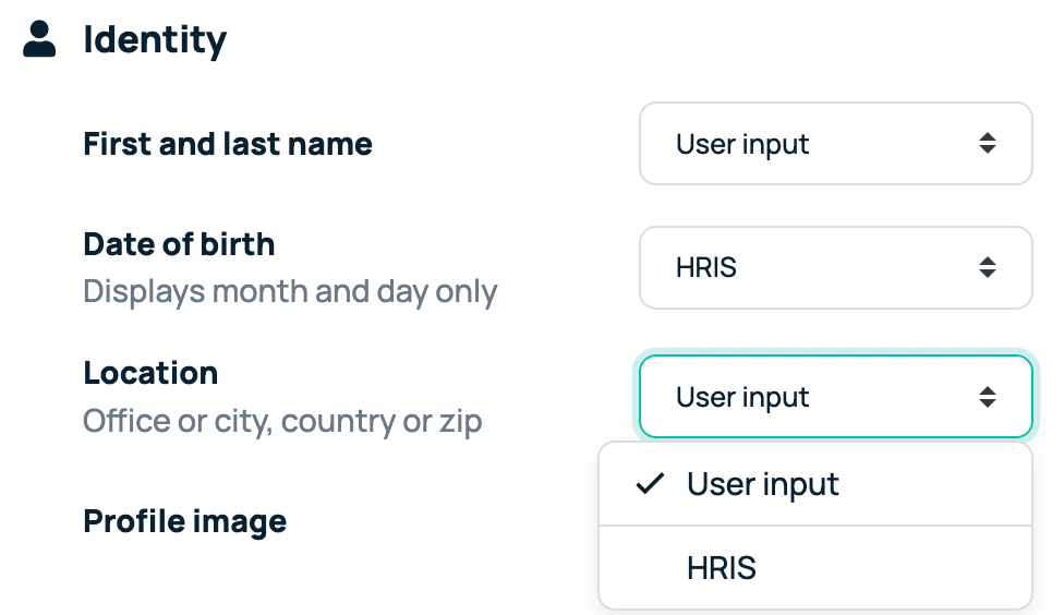 Managing a connected data source in GoProfiles