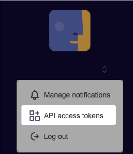 Access API tokens via Humaans dashboard