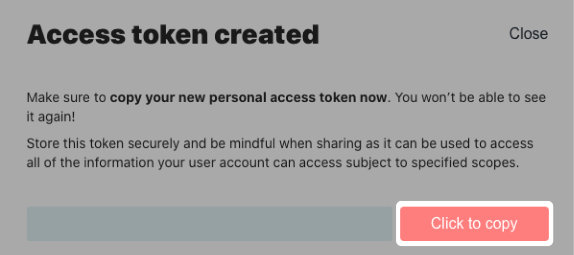 Copy your access token and paste it in the Profiles Link