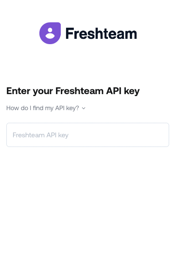 Paste Freshman API key in Profiles Link