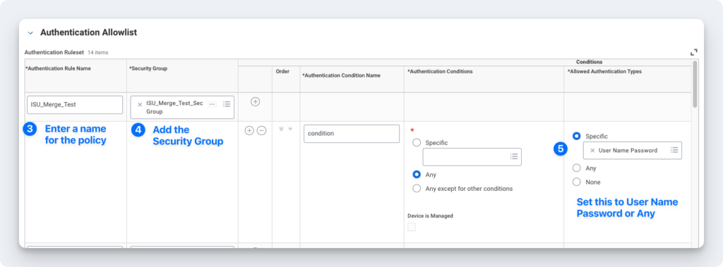 authentication allowlist