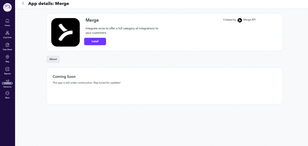 installing the merge app