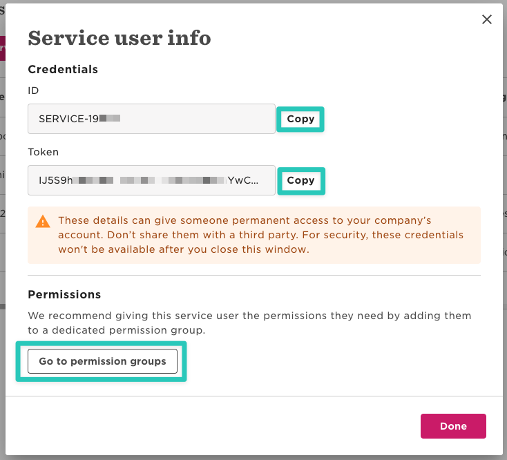 copy service user information from permission groups