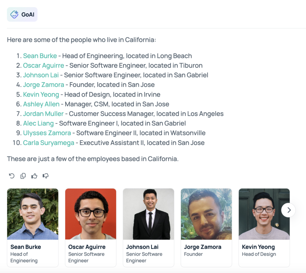 GoAI search results