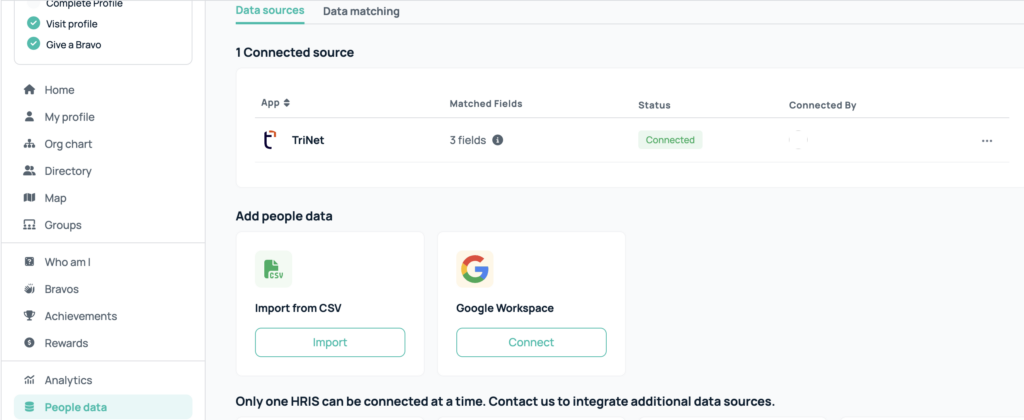 Connecting Google workspace in GoProfiles